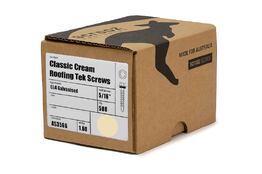 Classic Cream 10 x 16mm Roof Tek Screw C5 Box 500