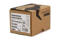 Composite Deck Screws 9g x 65 Brown Box 250