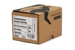 Composite Deck Screws 9g x 65 Grey Box 250