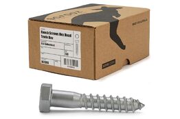 10mm x 120mm Coach Screws Galvanised Trade box 50