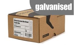 12mm x 100mm Coach Screws Galvanised Trade box 50