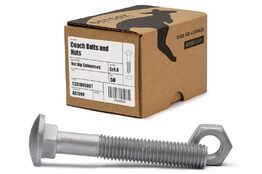 M6 x 50mm Coach Bolts GAL Trade Box of 50