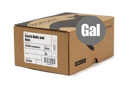 M10 x 130mm Carriage Bolts GAL Trade Box of 25