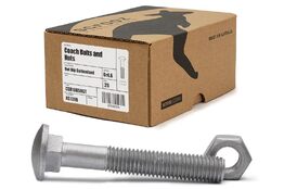 M10 x 180mm Coach Bolts GAL Trade Box of 25