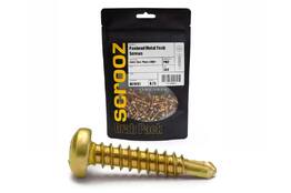 8g x 12mm Panhead Metal Tech Gold Zinc Pack 100