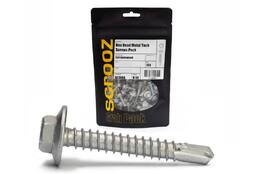 10g x 25mm Hex Metal Tech Screws CL4 pack 100