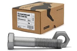 M6 x 75mm Hex Bolts & Nuts GAL Box of 100