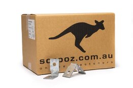 HD Angle Bracket Galv M10 - 60 x 60 x 35 CTN 100