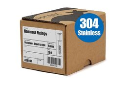 Nylon Hammer Fixings 5 x 50mm SST Box 100