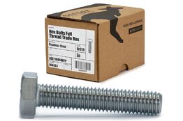 M4 x 12mm Hex Bolts Full Thread 316 Box 50