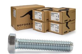 M10 x 100mm Hex Bolts Full Thread BZP Ctn 200