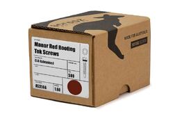Manor Red 10g x 25mm Roof Tek Screw C5 Box 500