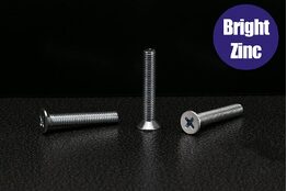 Metal Thread Screw CSK M2 x 5mm ZP Box 100