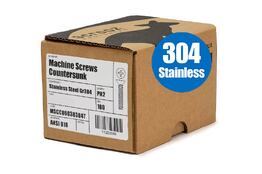 Machine Screws CSK M4 x 25mm 304 Box 100