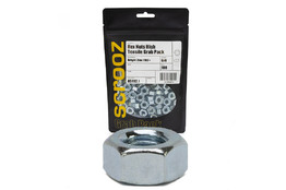 M3 hex nuts grade 8 bright zinc plated pack of 100