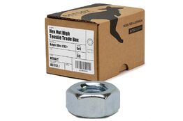 M20 hex nuts grade 8 bright zinc plated box of 50