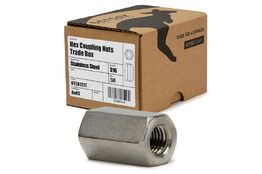 M6 x 18mm Coupling Nuts Stainless 316 Box 50