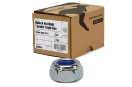 M10 nylock nuts grade 8 zinc plated box 200