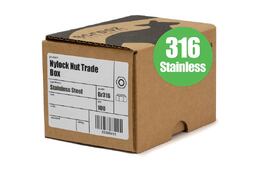 M6 nylock nuts stainless steel 316 Box 100