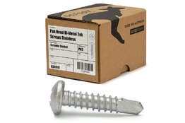8g x 16mm Panhead Tek Screws Bi-Metal 304 Box 250