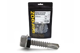 8g x 12mm Metal Roofing Tech Screws pack 100