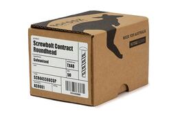 ScrewBolt Roundhead 8 x 60mm T40 Box 50