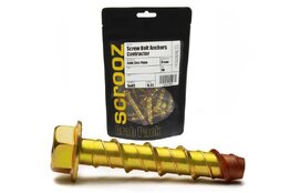 Screw Bolt Contractor Zinc 5 x 50mm Grab Pack 10