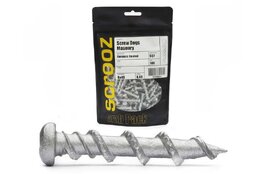 Screw Dogs Masonry GAL SQ 32mm Grab Pack 100