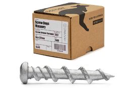 Screw Dogs Masonry GAL SQ 32mm Trade Box 500