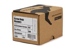 Screw Dogs Masonry GAL SQ 32mm Trade Box 500