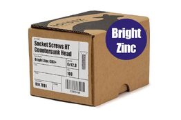 M5 X 12 CSK Socket Screws HT BZP Trade Box 100