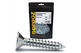 4g x 6mm Self Tapping Screws CSK BZP pack 100