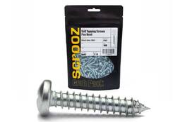 4g x 10mm Self Tapping Screws PAN BZP pack 100