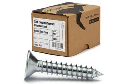 8g x 16mm Self Tapping Screws CSK BZP box 1000