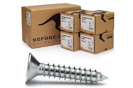 8g x 50mm Self Tapping Screws CSK BZP CTN 2000