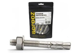 Through Bolts Stainless Steel 8 x 80mm pack 5