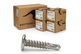 10g x 22mm 410 Stainless Wafer Tek Screws Carton 4000