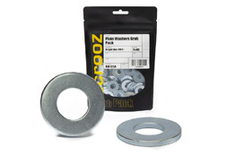 M2 flat washers zinc plate pack 100