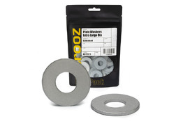 Extra Large Flat Washers M6 x 19 Gal pack 50