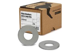 Extra Large Flat Washers M6 x 19 Gal box 200