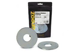 Mudguard washers M5 x 25mm zinc pack 50