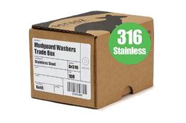 Mudguard washers M6 x 18mm SS 316 box 100