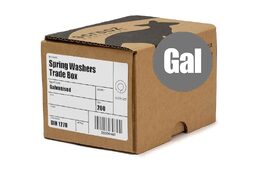 M6 spring washers galv trade box of 200