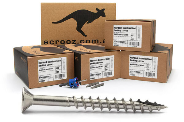 Decking Screws Bundle 2000pc 10g x 50mm 304 St St