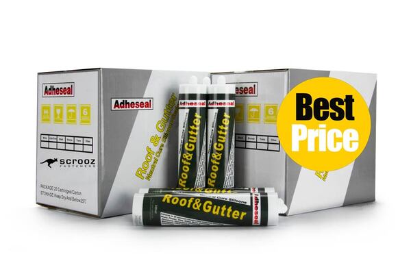 Adheseal Roof and Gutter Trans 300ml Twin Box 40