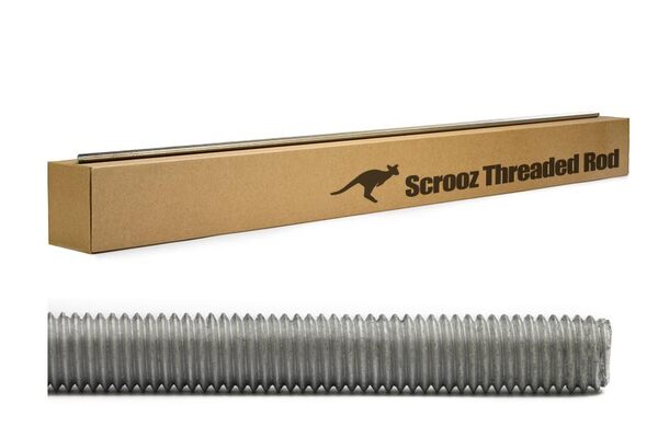 M8 x 1m Allthread Rod Galvanised Gr4.6 Box 20