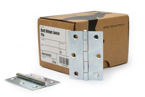 Butt Hinge Loose Pin Zinc 85x60 Box 12