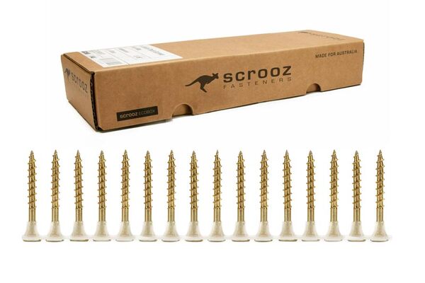 BlackStrip Collated Gold Wood Screws 8g x 40mm Box 1000