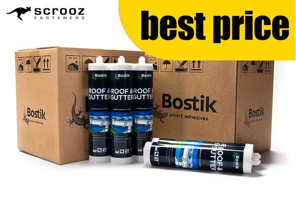 Bostik Roof and Gutter Grey 300ml Twin Box 40