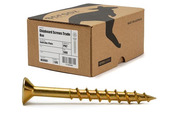 Chipboard Screws PH2 10g x 50mm YZP Trade Box 500